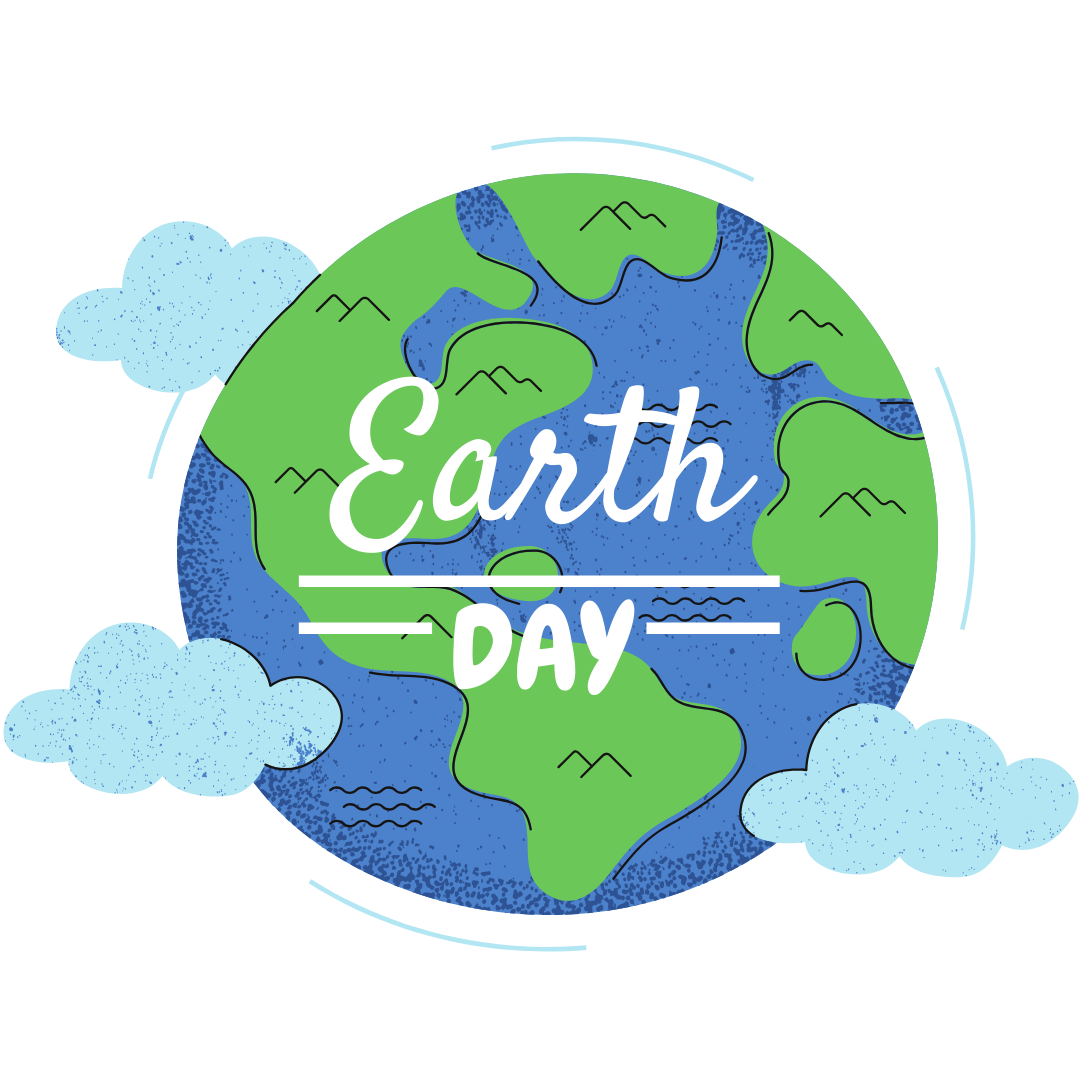 A drawing of the earth for Earth Day
