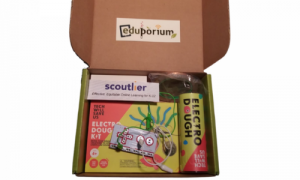 Contents inside of Eduporium x Scoutlier Kit